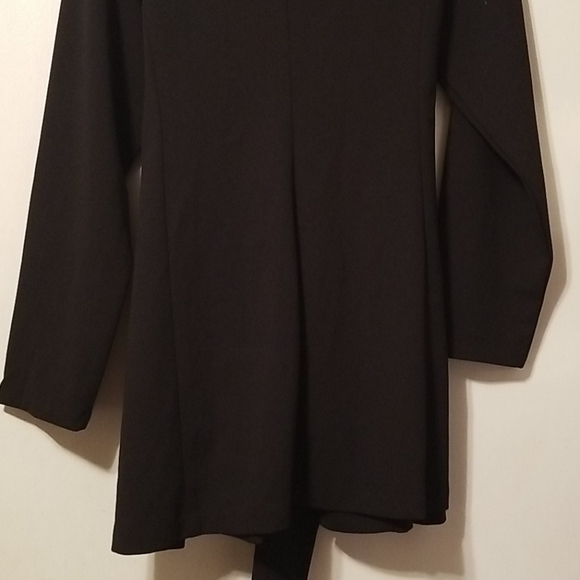 New Ashley Stewart Crepe Knit Faux Wrap Jacket Blazer - Picture 6 of 11